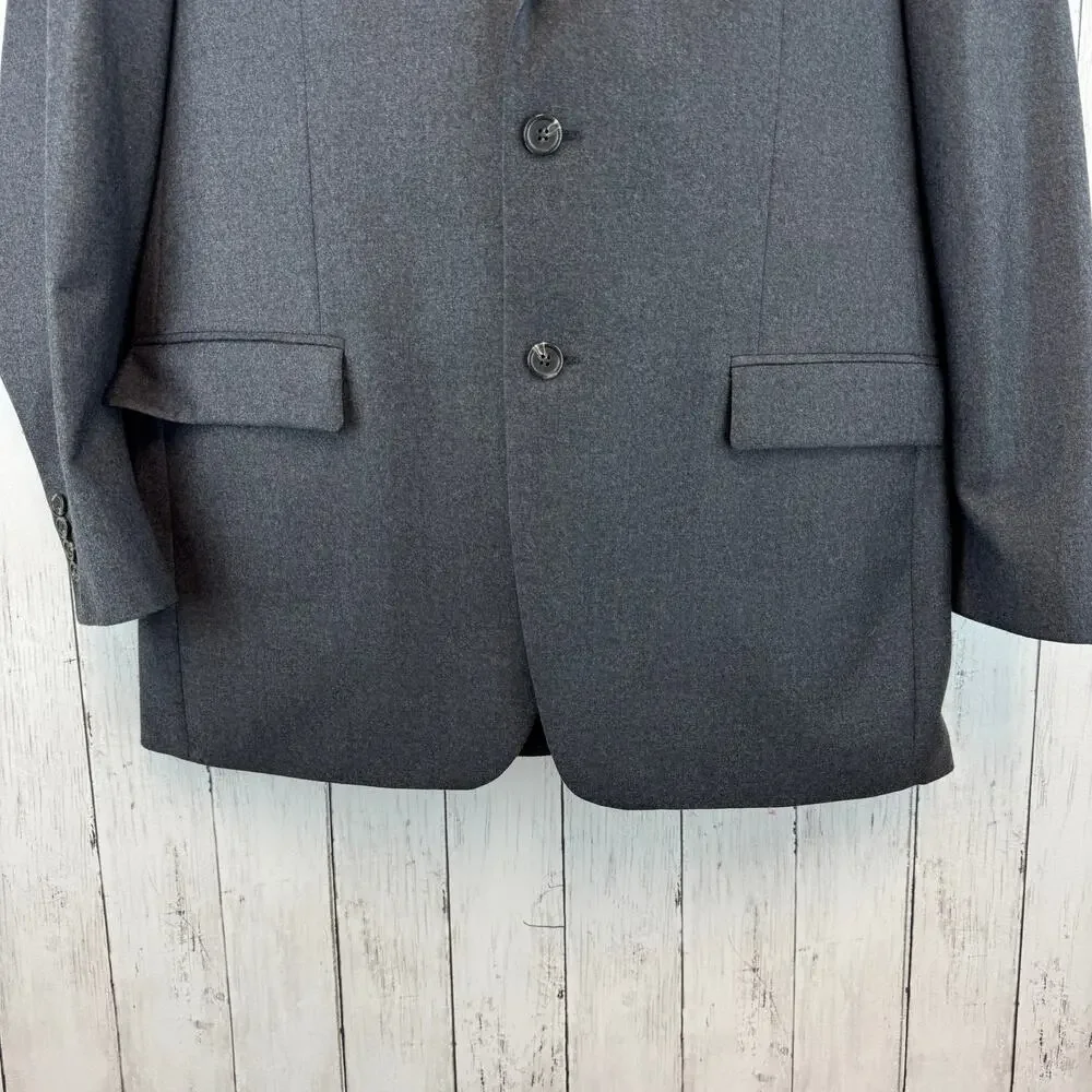 Lauren Ralph Lauren Lord & Taylor Gray Felted Wool Sport Coat Jacket Blazer 44L